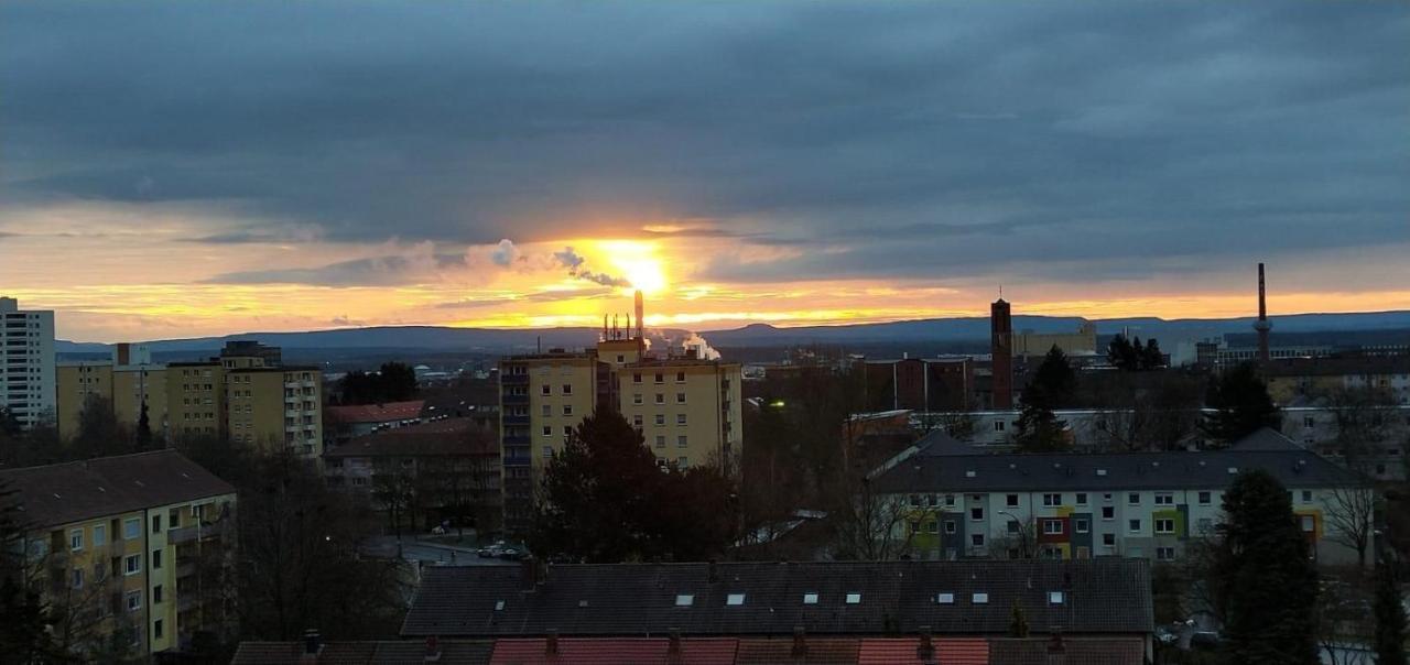 Ferienwohnung Penthouse Michelangelo GreatView, WiFi&Netflix Schweinfurt Exterior foto
