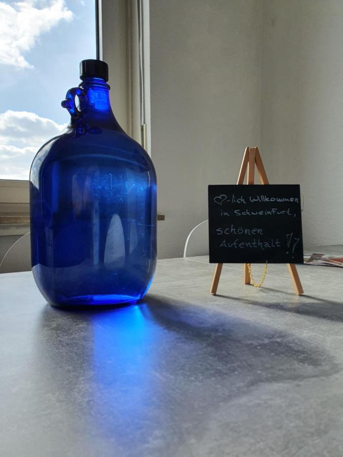 Ferienwohnung Penthouse Michelangelo GreatView, WiFi&Netflix Schweinfurt Exterior foto